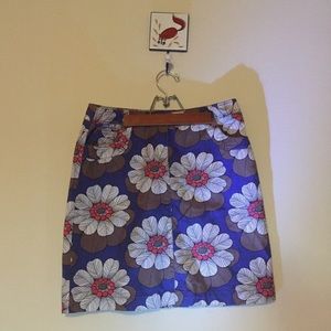 Boden fall floral skirt with pockets! Size 12